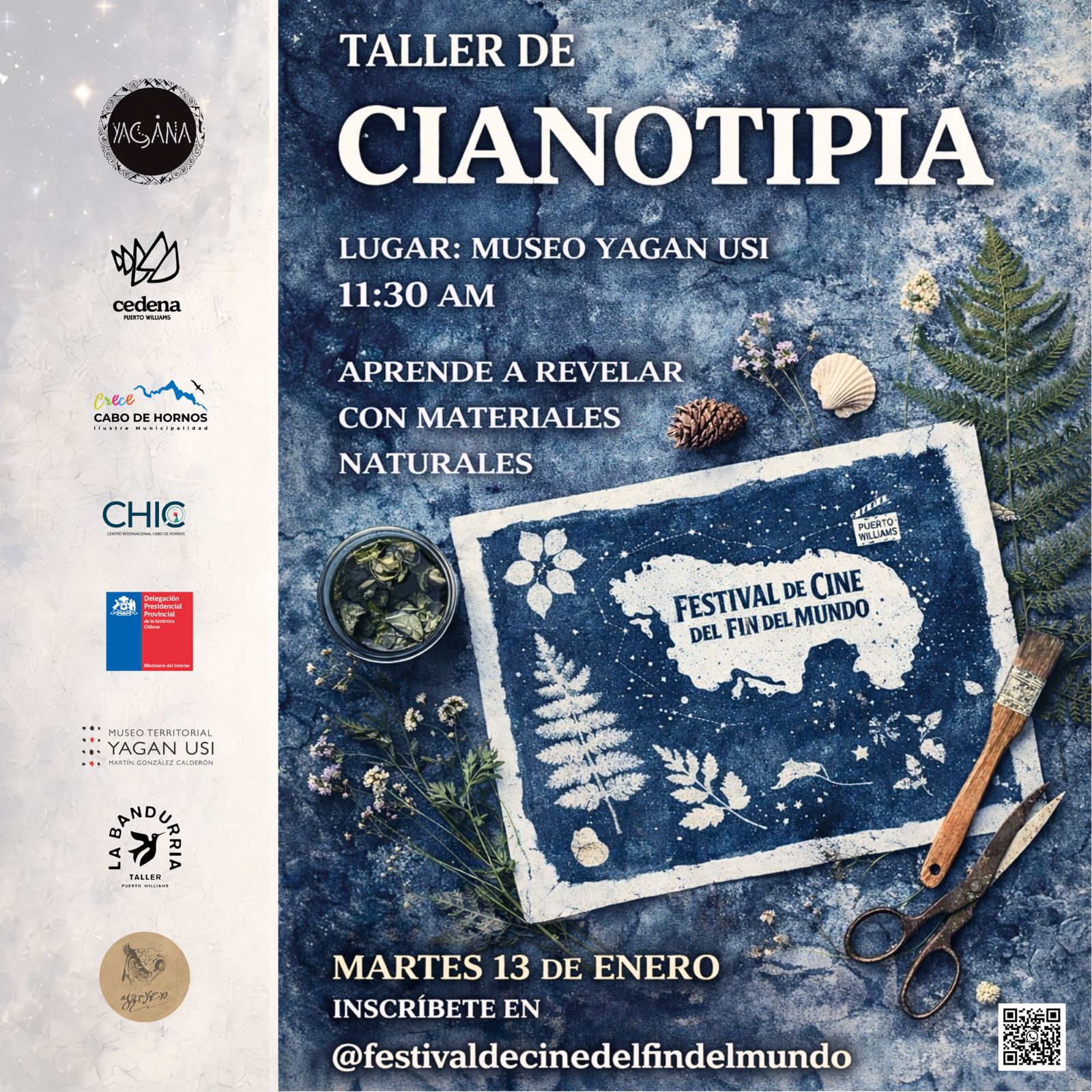 Poster de Taller de Cianotipia